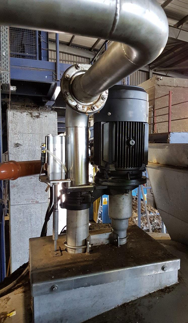 Pumpning fra biogas til gård 1,5 km